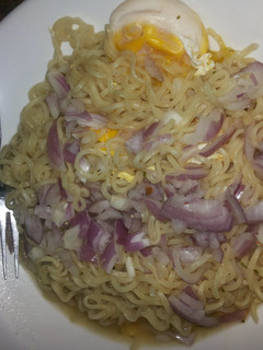 A picture of Korean noddles.
