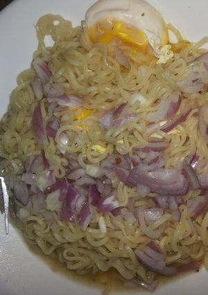 A picture of Korean noddles.