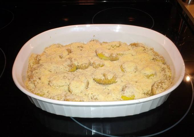 Breaded Yellow Squash Parmesan