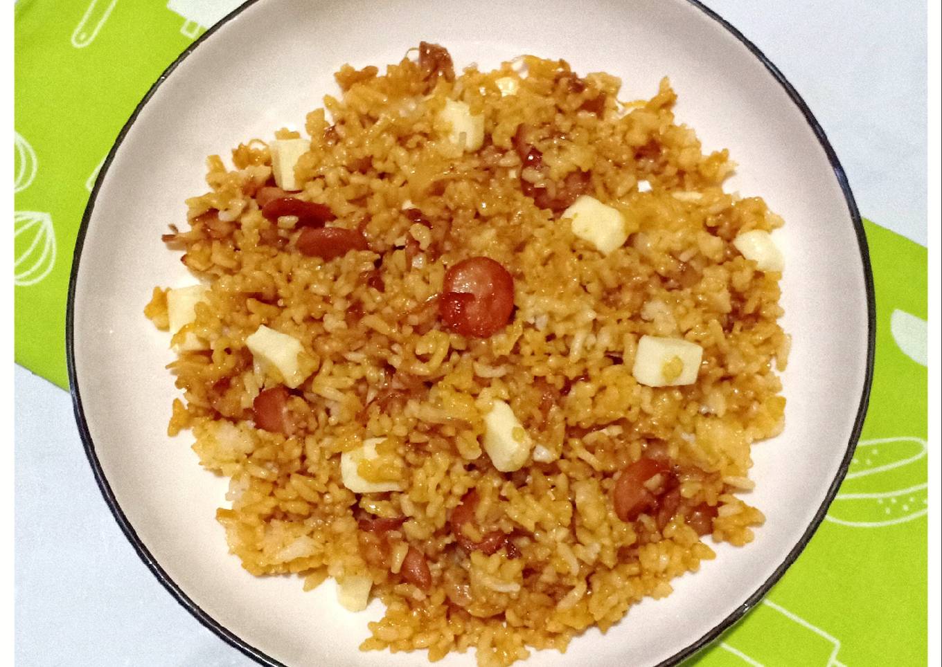 Nasi Goreng Keju Sosis