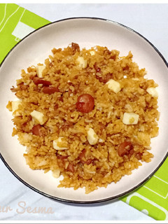 Foto resep Nasi Goreng Keju Sosis