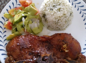 Una foto de Chuletas de cerdo en coca cola