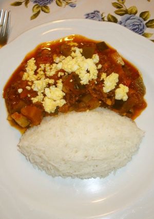 A picture of Cardamon Rice for Curry.