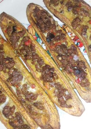 A picture of Stuffed plantain.