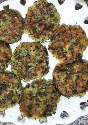 Une photo de Galette aux épinards et riz