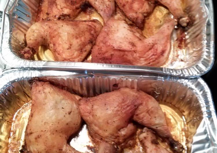 Recipe of Individual roast chicken leg quarters in 19 Minutes at Home