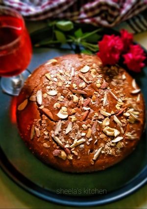 ওটস জ্যাগেরি কেক (oats jaggery cake recipe in bengali) রেসিপির প্রধান ছবি