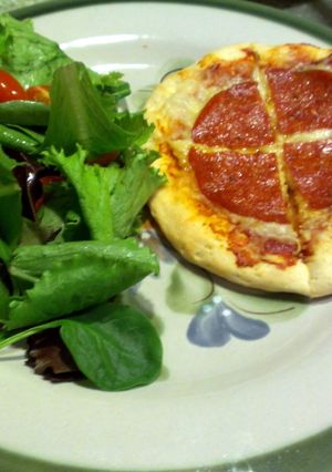A picture of Pillsbury biscuit pizza.