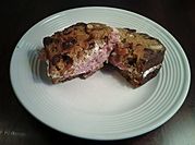 A picture of bread cheese grilled sandwich