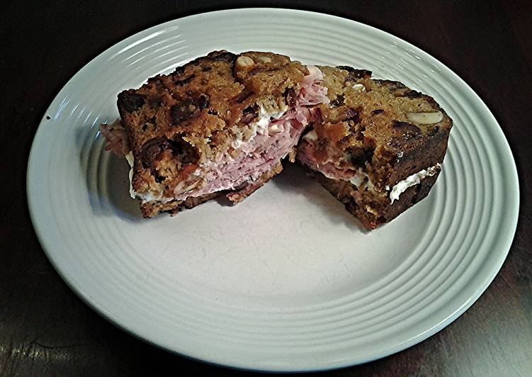 Recipe of Appetizing Grilled Ham and Cheese Sandwiches on Date Nut Bread