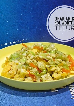Foto resep Orak Arik Kol Wortel Telur