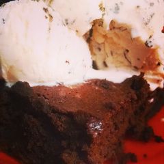 A picture of Super rich *almost healthy* brownies.