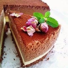 A picture of Double Chocolate Mousse Cake.
