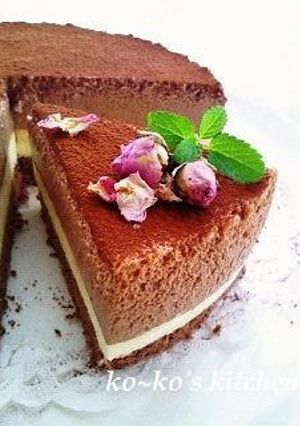 A picture of Double Chocolate Mousse Cake.