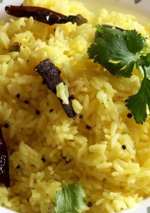 A picture of Lemon Rice.