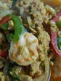 กุ้งผัดผงกะหรี่