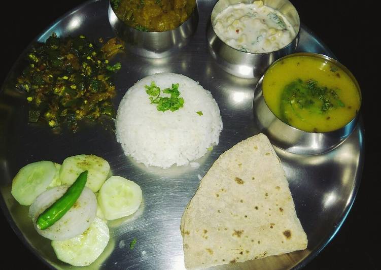 Step-by-Step Guide to Make Homemade Full indian veg thali