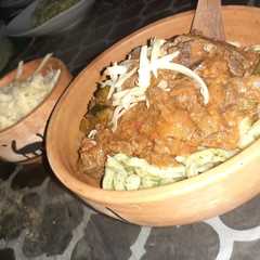 Una foto de Fideos caseros de acelga y espinaca thiaguin