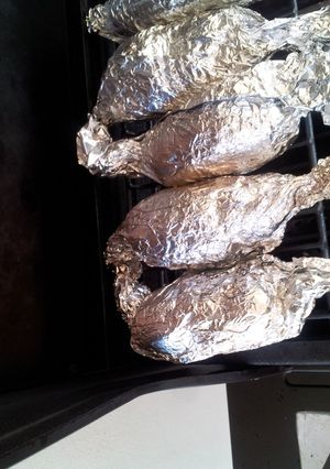 A picture of Grilled potatoes.