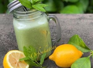 صورة لوصفة عصير ليمون بالنعناع🍋🍋🌱
