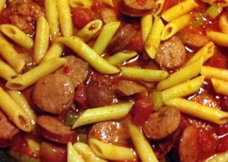 Easiest Way to Serve Yummy Spicy Sausage Pasta