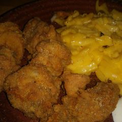 A picture of Fried chicken bites.