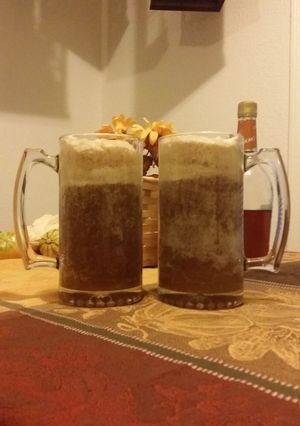 A picture of Butterbeer.