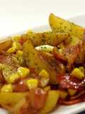 New Potatoes, Bacon, and Corn Sautéed with Butter & Soy Sauce