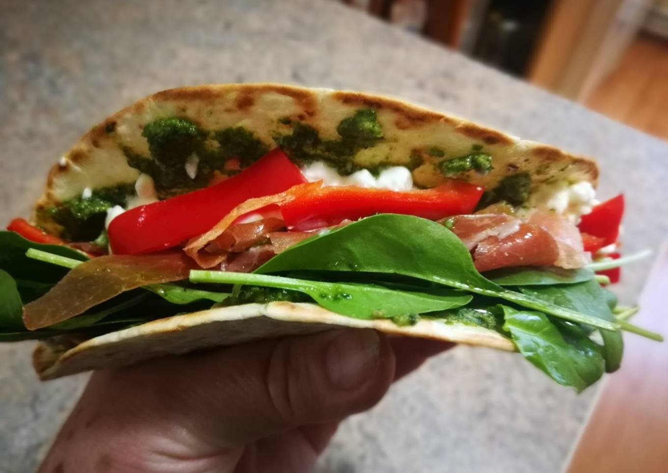 Fajita a mi manera para el desayuno