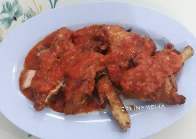 Resep Ayam Penyet Sambal Terasi Oleh Erlin Emelia Cookpad