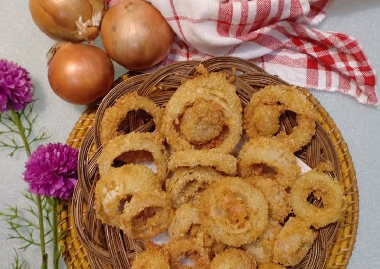 Langkah Mudah untuk Membuat Onion Ring Fried, Lezat