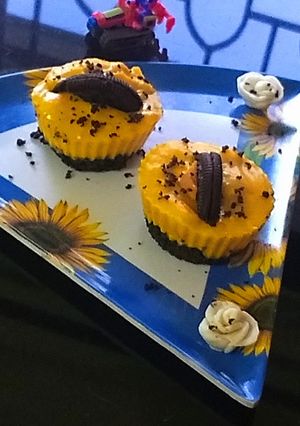 A picture of Oreo pudding cake.
