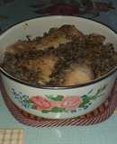 Курица с гречкой в духовке