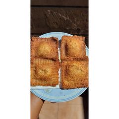 A picture of Meat Pie Bread #4weekschallenge.
