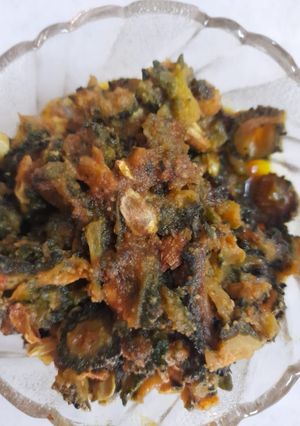 উচ্ছে আলু কুমড়ো ভাজা(ucche aloo kumro bhaja recipe in Bengali) রেসিপির প্রধান ছবি