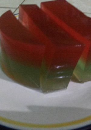 Foto resep agar-agar berlapis