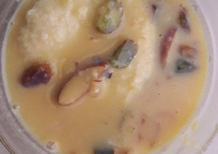 Recipe of Super Quick Homemade Rasmalai