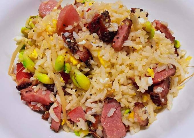 Recipe of Favorite 煙熏鴨炒飯 SMOKED DUCK FRIED RICE