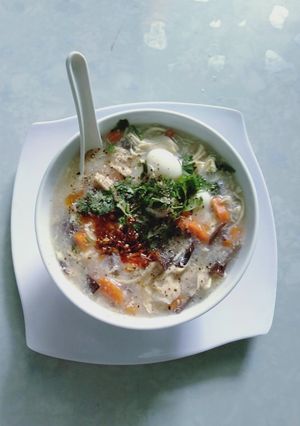 Hình của món Súp gà phi lê.