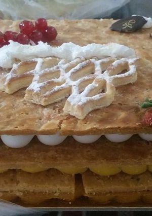صورة لوصفة تورته الجلاش بالكريمه 🍓