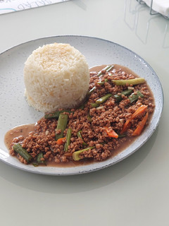 Una foto de Carne de Soya Mongoliana