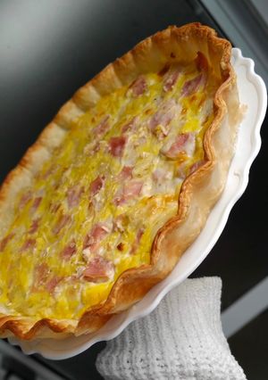 Una foto de Tarta Jamón y queso
