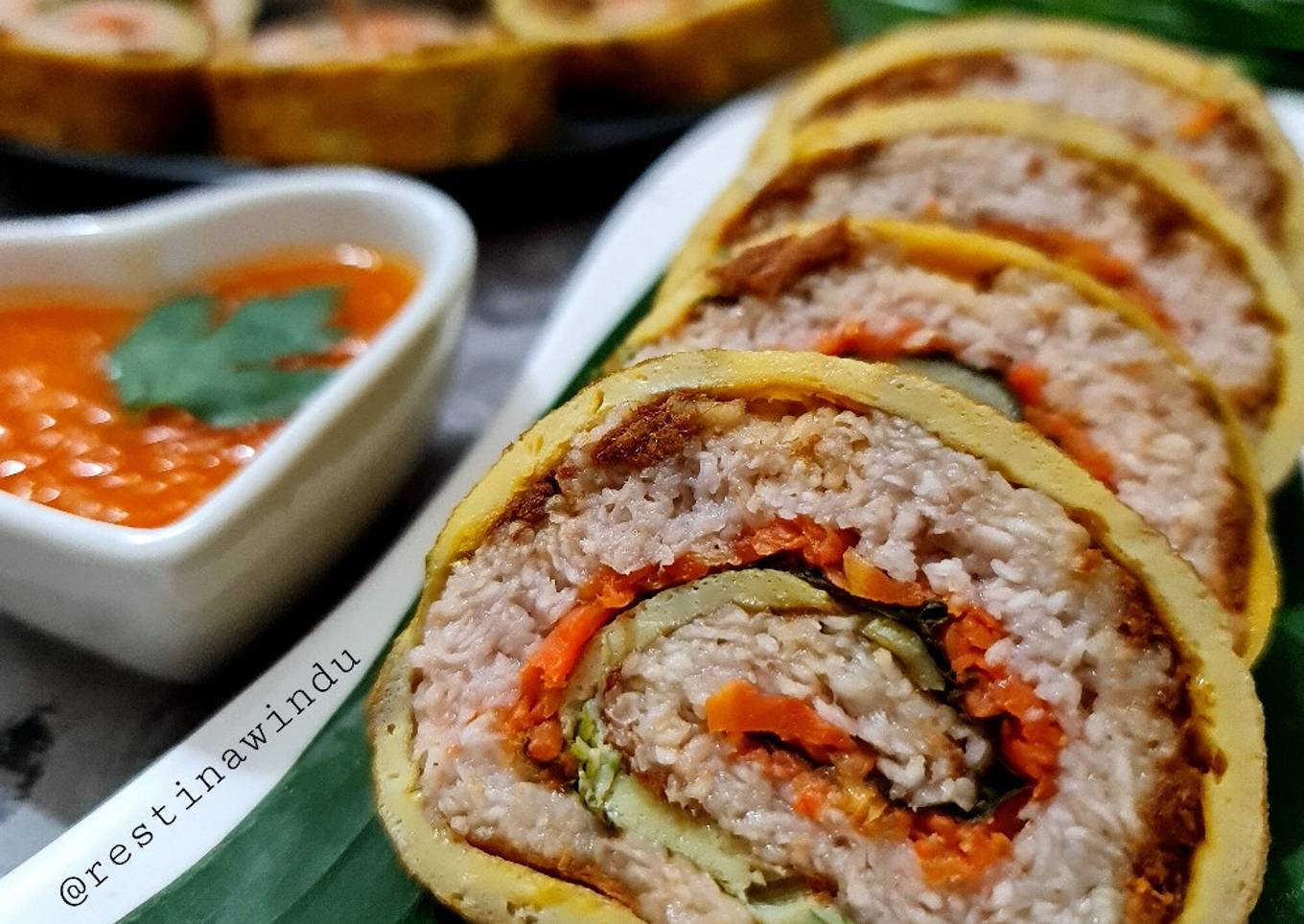 Rolade Talas (Pengganti Nasi)