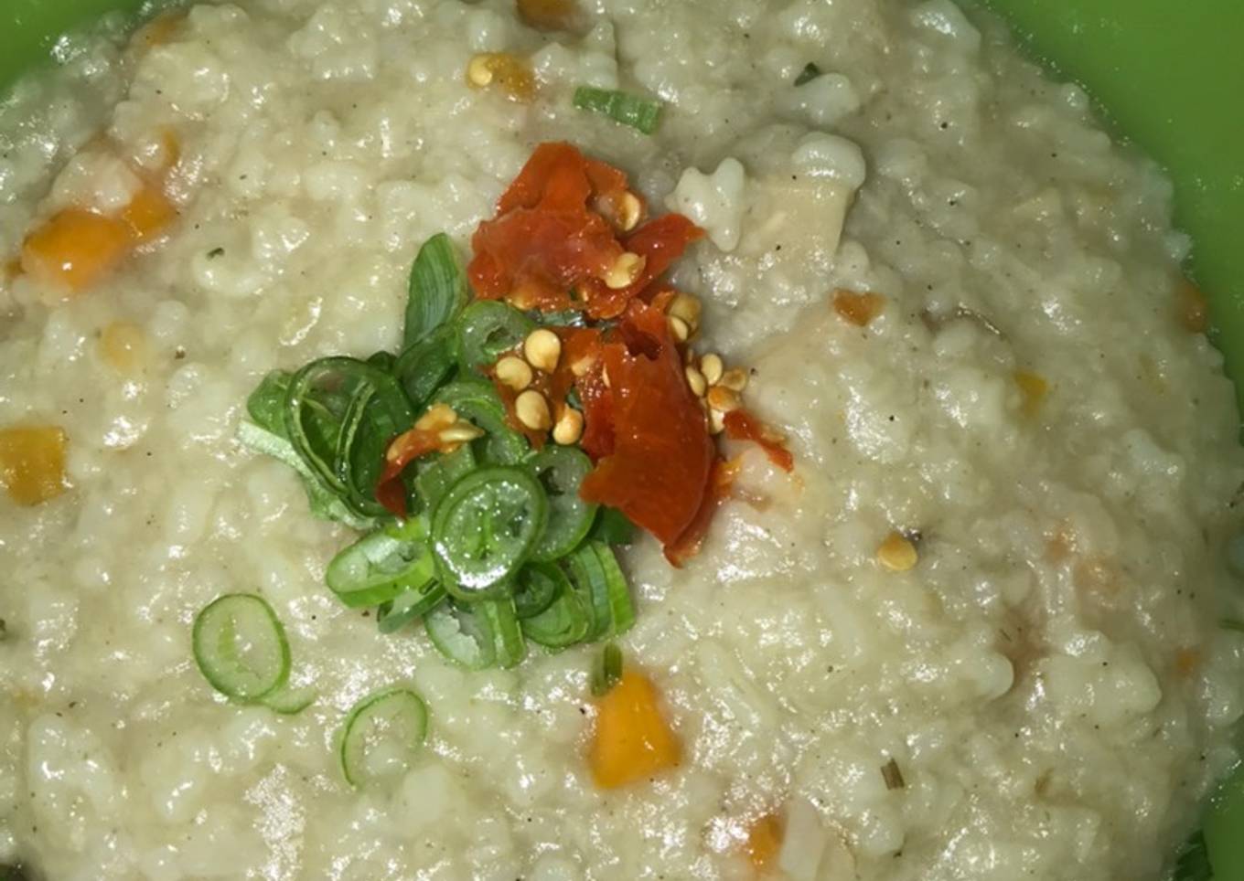 Nasi sisa jadi bubur simple enak