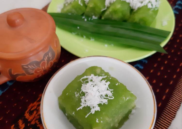 Resep Unik Lemet (Ketimus) Singkong Sari Pandan (loyang, tanpa kelapa) Enak dan Sehat