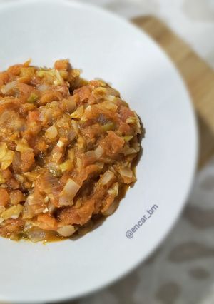 Una foto de Hogao colombiano -salsa de tomate-