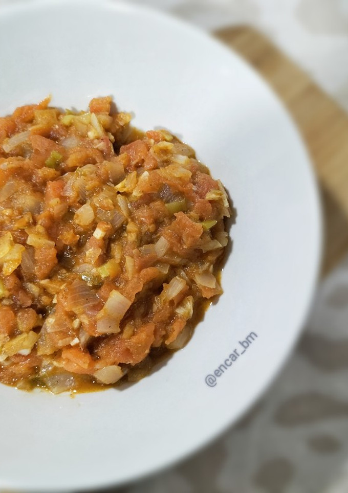 Una foto de Hogao colombiano -salsa de tomate-
