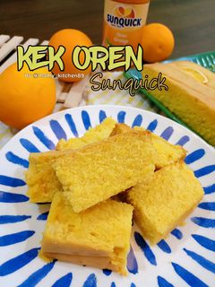 Gambar 🍊Kek Oren Sunquick Moist (guna blender)