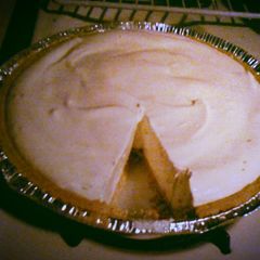 A picture of No Bake Lemon Icebox Pie.