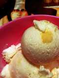 Limoncello and mango ice cream
